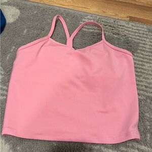 Athleta Girl Pink Strappy Activewear Top